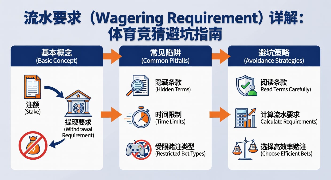 流水要求 wagering requirement：体育投注提现门槛解析