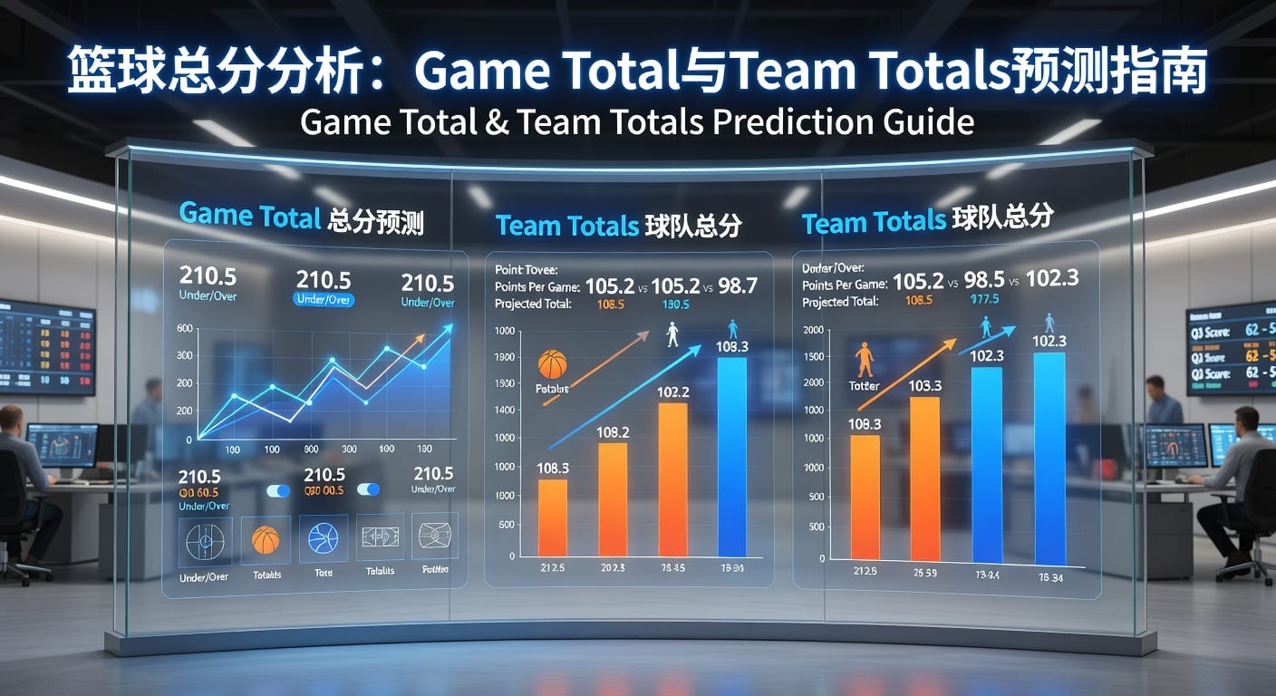 篮球总分 game total team totals 赛前判断与投注技巧